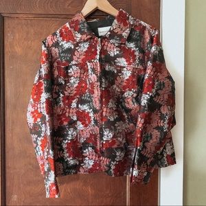 Floral zip up top